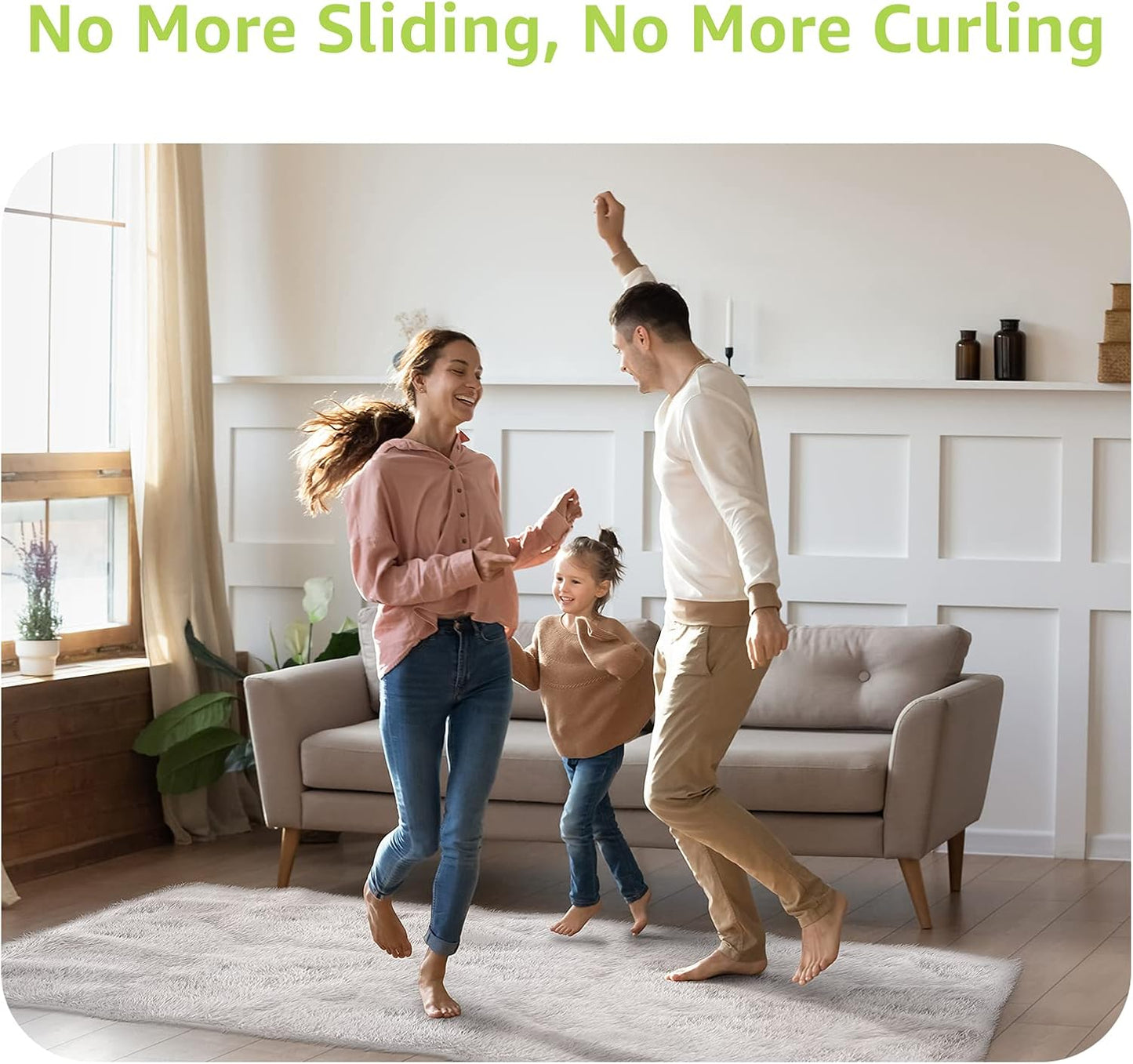 Non-Slip Rug Gripper Set - Reusable Adhesive Triangle Tape for Hardwood & Tile Floors