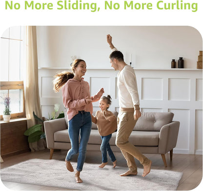 Non-Slip Rug Gripper Set - Reusable Adhesive Triangle Tape for Hardwood & Tile Floors