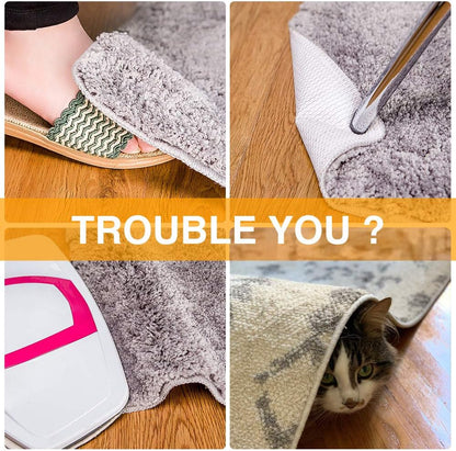 Vacuum Tech Non-Slip Rug Gripper - Adhesive-Free Floor Protector for Hardwood & Smooth Surfaces