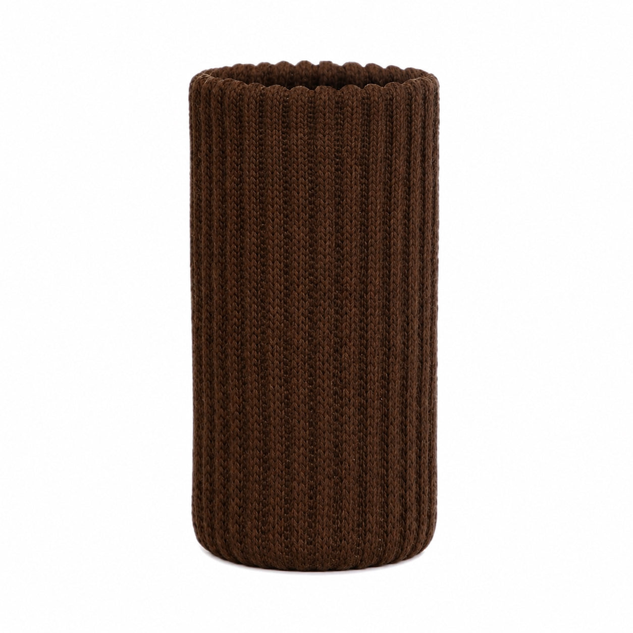 Coffee Knitted Furniture Leg Socks - Double Thickness Chair Leg Floor Protectors for Hardwood Floors, High Elastic Universal Fabric Furniture Booties for Round & Square Chair Legs (Noise Reducing & Washable)