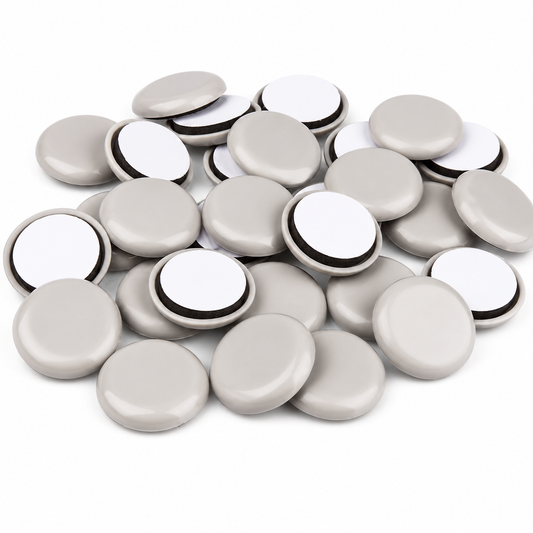 Self-Stick Furniture Sliders - 1-1/2" Round Heavy-Duty Moving Glides for Carpet and Floors, 5mm Thick Adhesive EVA Foam Chair Sliders & Protective Pads