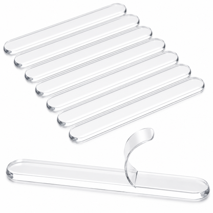 Clear Silicone Cabinet Bumpers & Furniture Pads - Self-Adhesive Sound Dampening Pads, Invisible Anti-Slip Floor Protectors & Wall Guards for Drawers, Table Tops and Chair Legs