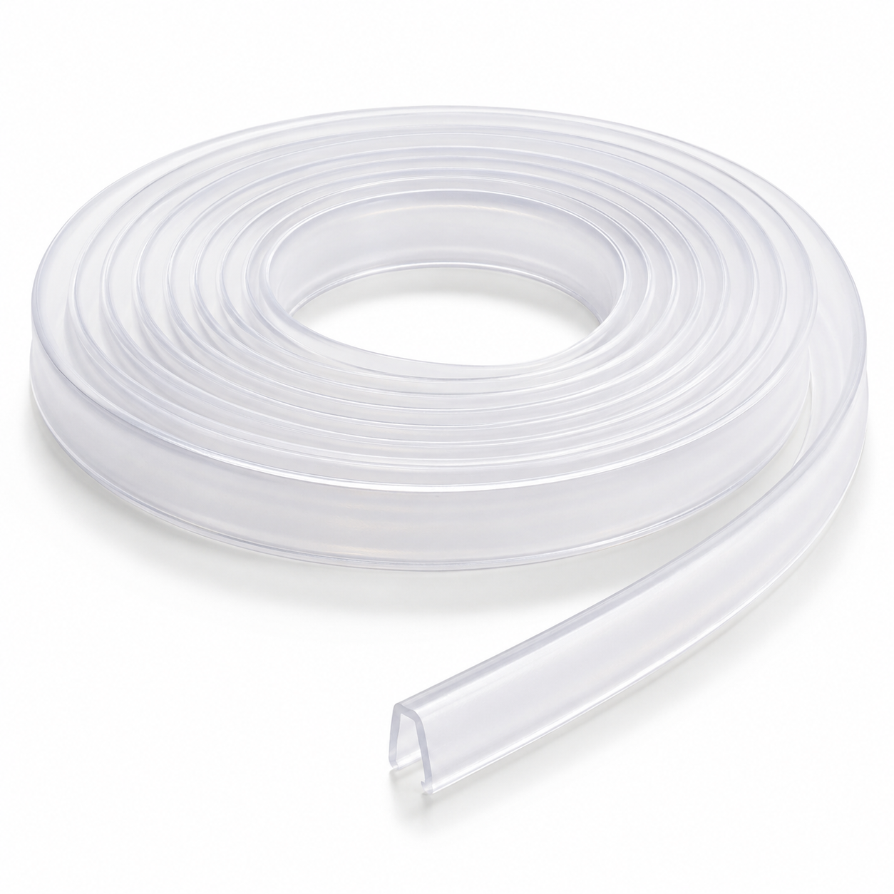 6ft Clear Silicone Edge Protector Trim - 2/5" x 2/5" Mini Flexible Self-Adhesive Corner Guard, Pre-Taped Gentle Family-Friendly Furniture Bumper for Tables and Cabinets