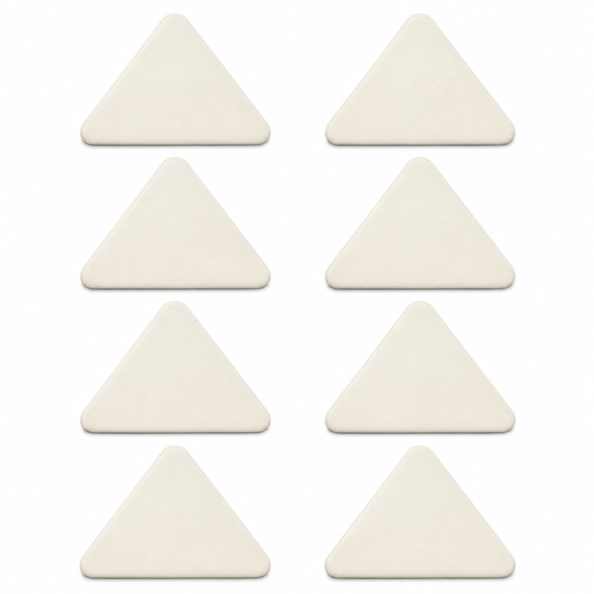 8 Pack Premium Rug Grippers for Carpeted Floors - White Double-Sided Anti-Slip & Anti-Curling Carpet Tape for Area Rugs, Low-Profile Rug Corner Stickers for Layering Rugs over Carpet
