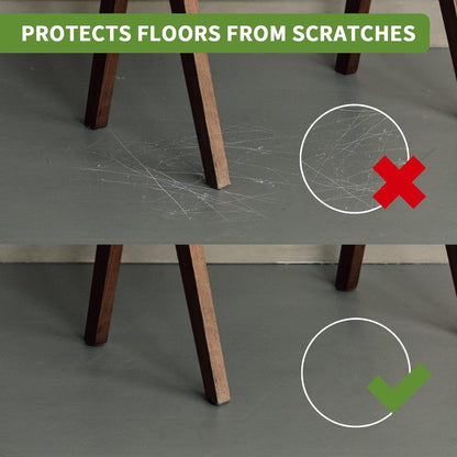 Felt Furniture Pads for Hardwood Floors, 48-Pack Round Floor Protectors in Dark Brown