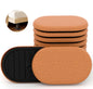 Furniture Sliders for Hardwood Floors, 9.5" Oval Reusable Felt Sliders, 8-Pack Heavy-Duty Floor Protectors for Easy Furniture Moving