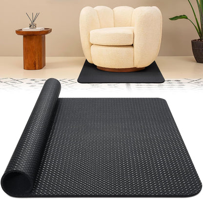30" x 30" Premium Recliner Pad for Hardwood Floors - Heavy-Duty Double-Sided Non-Slip Furniture Gripper Mat under Recliner, Sofas, Swivel Chairs and Carpet (0.2" Thick Adhesive-Free)