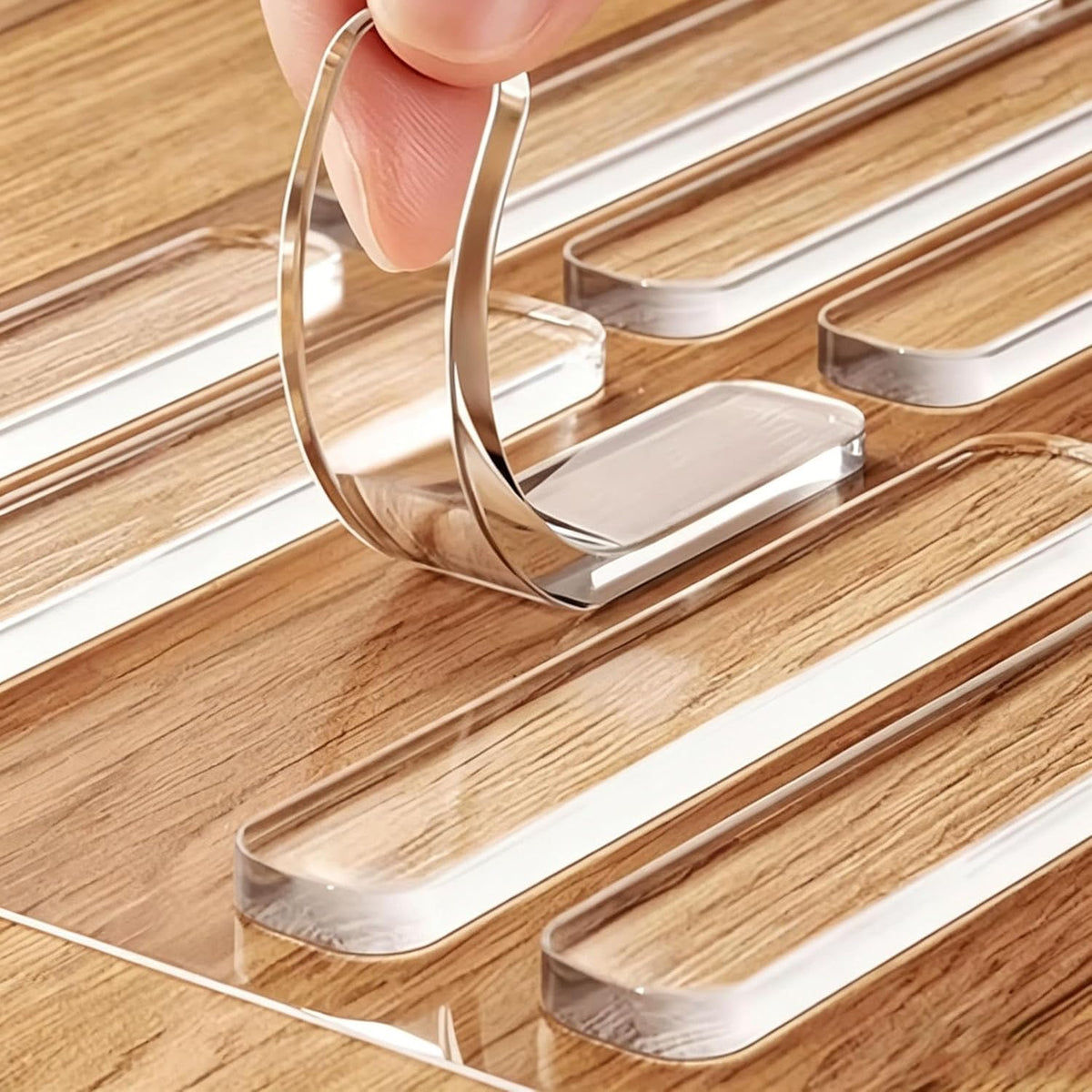 Clear Silicone Cabinet Bumpers & Furniture Pads - Self-Adhesive Sound Dampening Pads, Invisible Anti-Slip Floor Protectors & Wall Guards for Drawers, Table Tops and Chair Legs