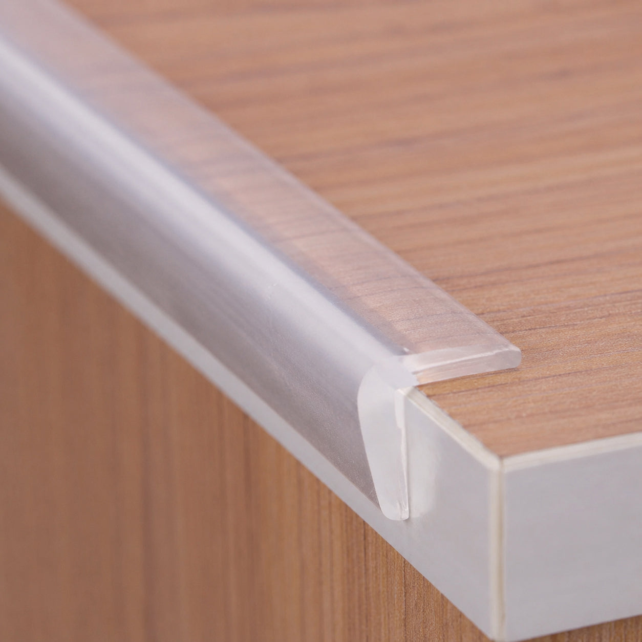6ft Clear Silicone Edge Protector Trim - 2/5" x 2/5" Mini Flexible Self-Adhesive Corner Guard, Pre-Taped Gentle Family-Friendly Furniture Bumper for Tables and Cabinets
